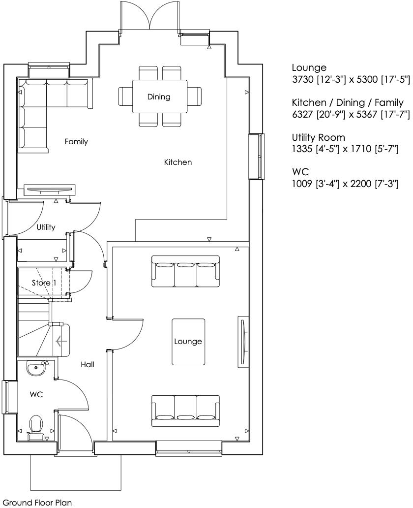 Cromwell, Doles Lane, Findern floorplan