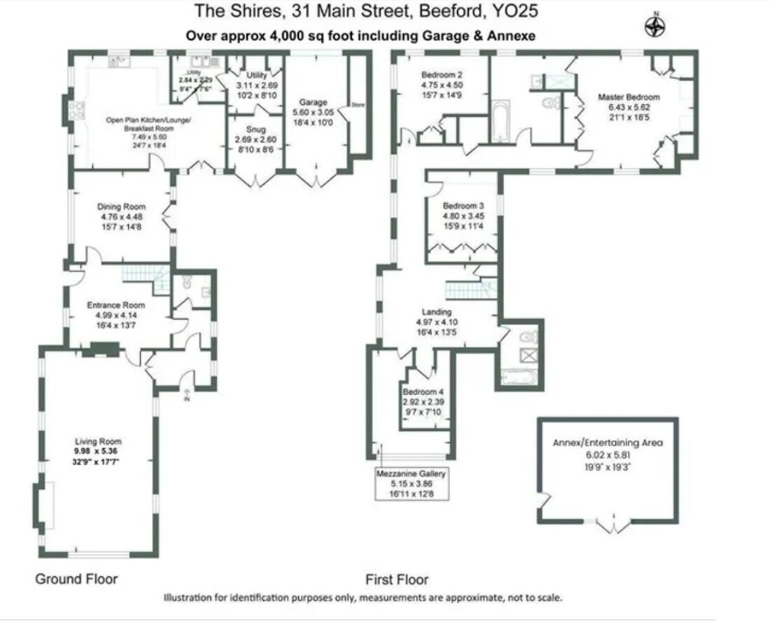 Main Street, Beeford, Driffield, East Yorkshire, YO25 floorplan