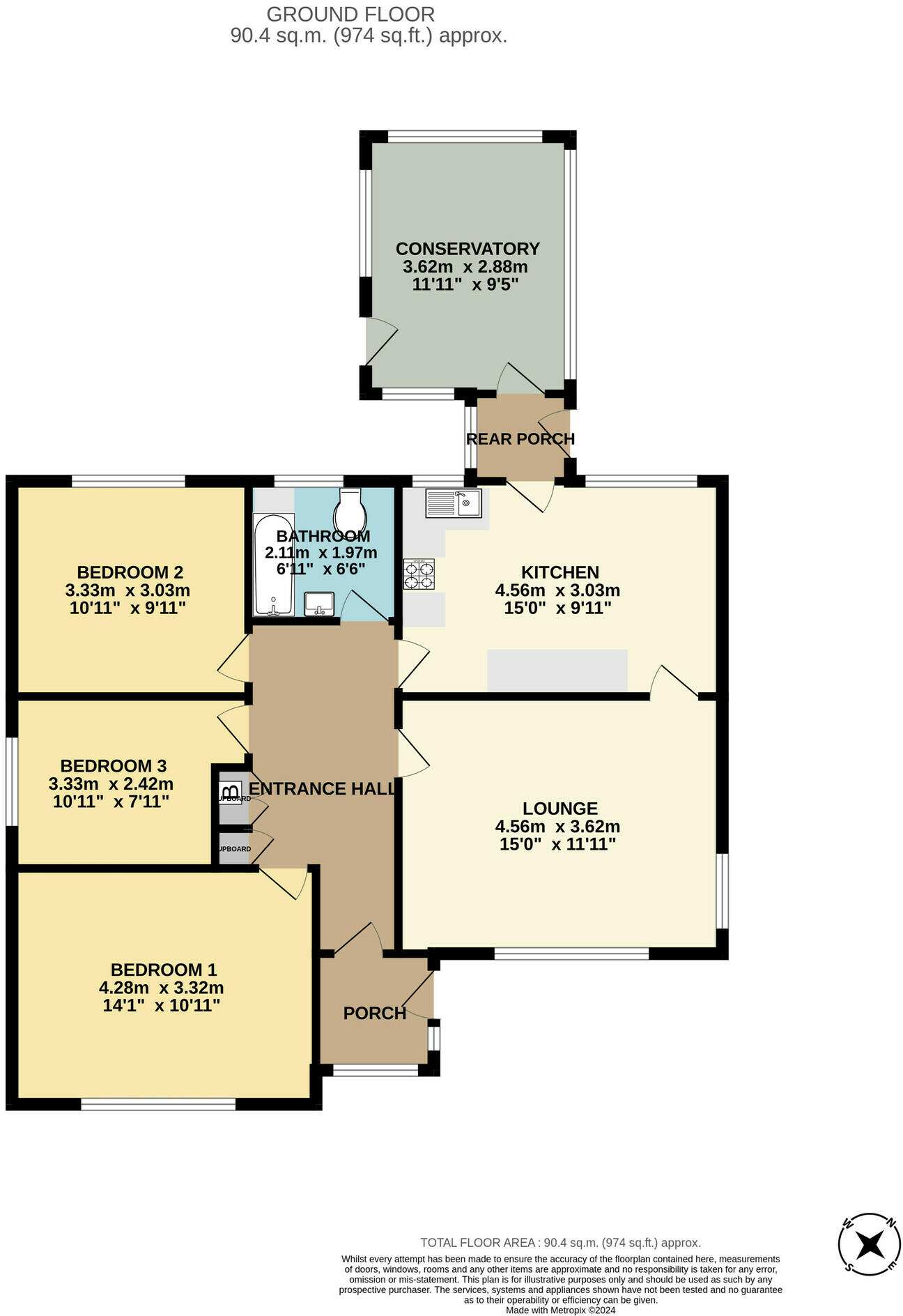 Queensway, Chelston, Torquay floorplan
