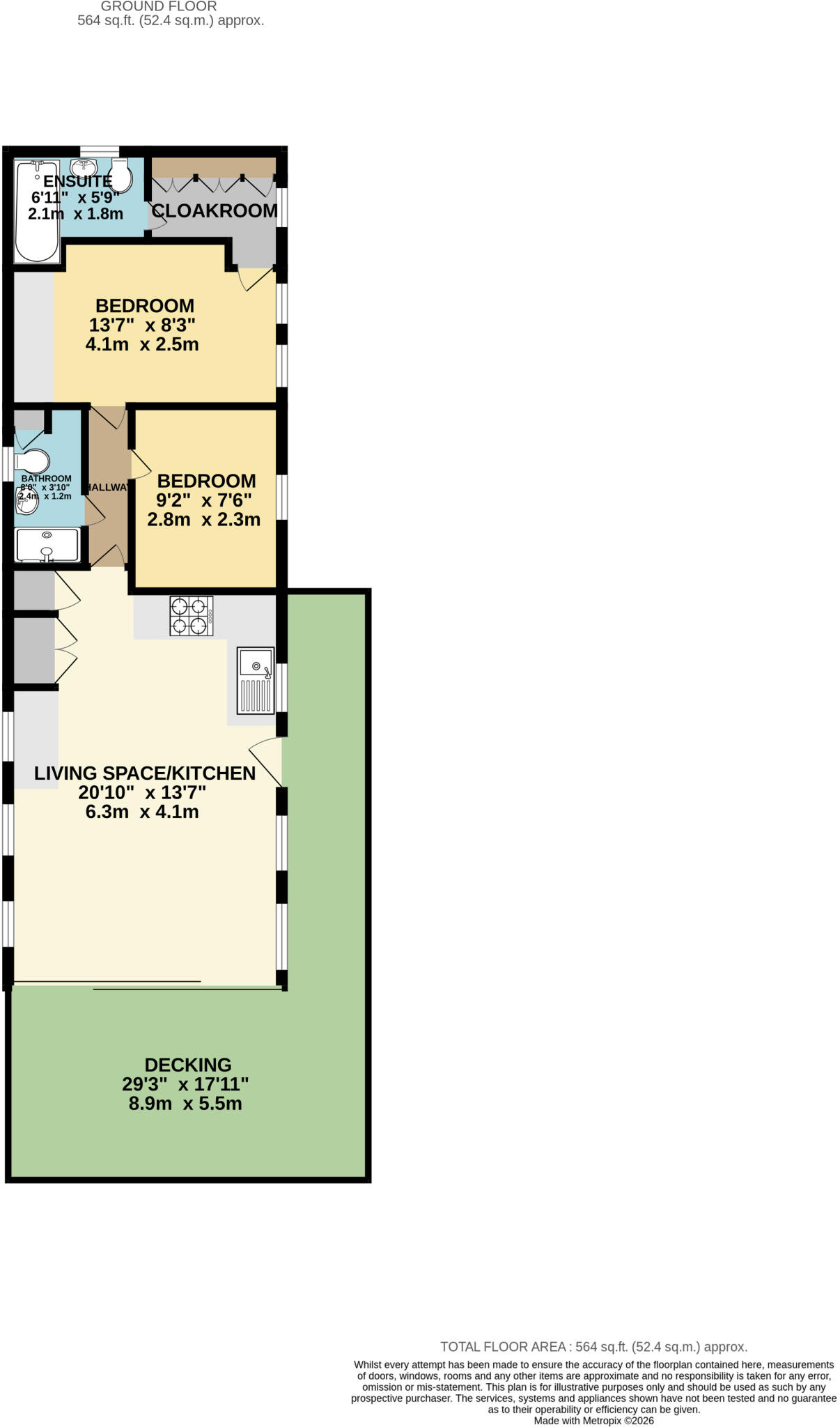 Stowford Farm Meadows, Combe Martin, North Devon, EX34 floorplan