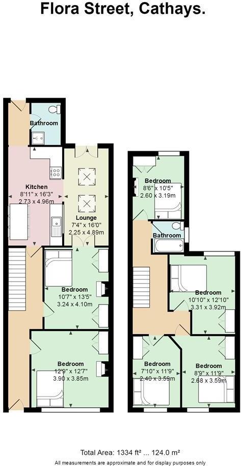 Flora Street, Cathays floorplan