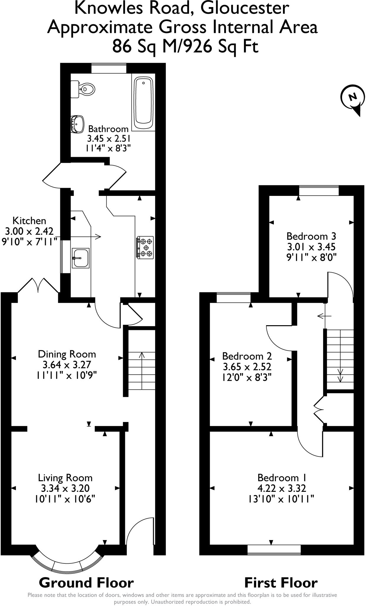 Knowles Road, Gloucester, GL1 floorplan