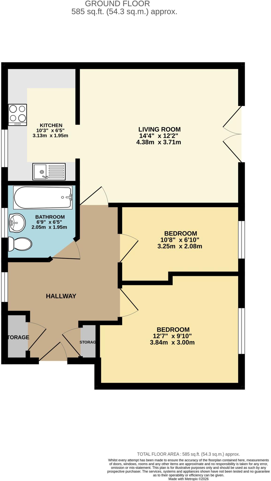1, Bloomfield Crescent, Doseley, TF4 floorplan