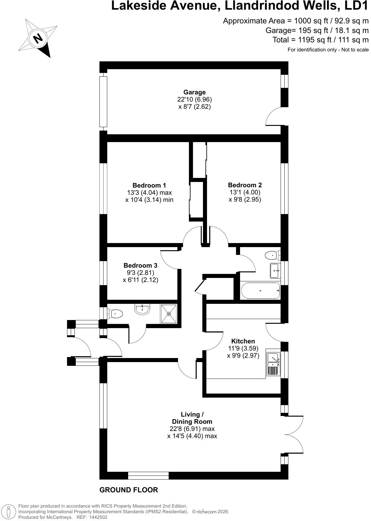 Lakeside Avenue, Llandrindod Wells, Powys floorplan