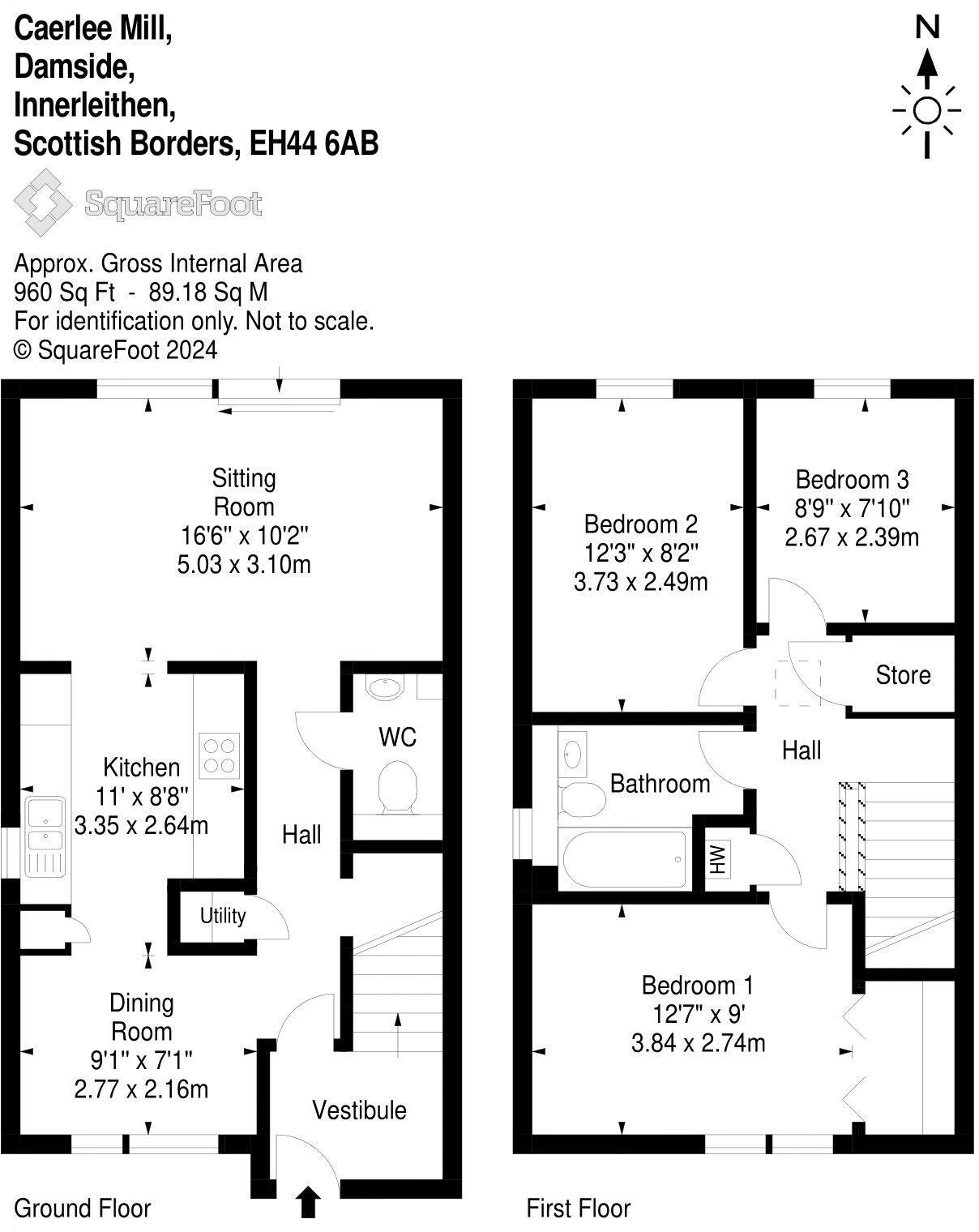 41 Caerlee Mill, Damside, Innerleithen, EH44 6AB floorplan