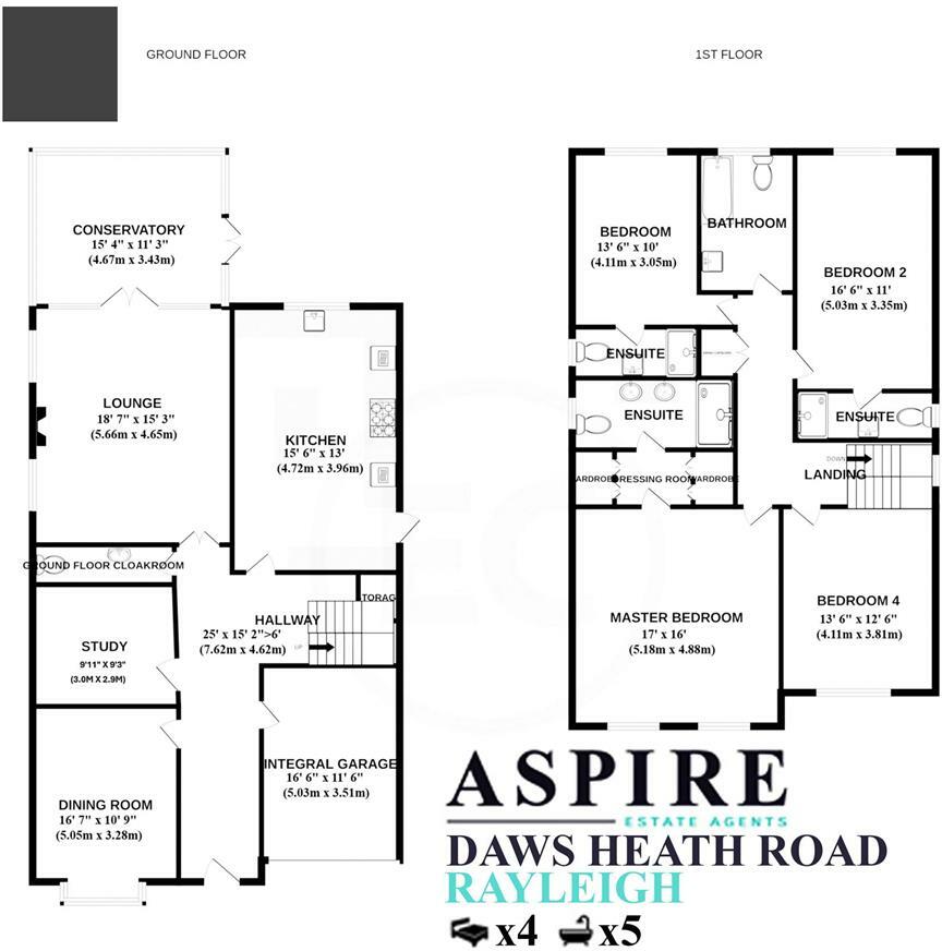 Daws Heath Road, Rayleigh floorplan