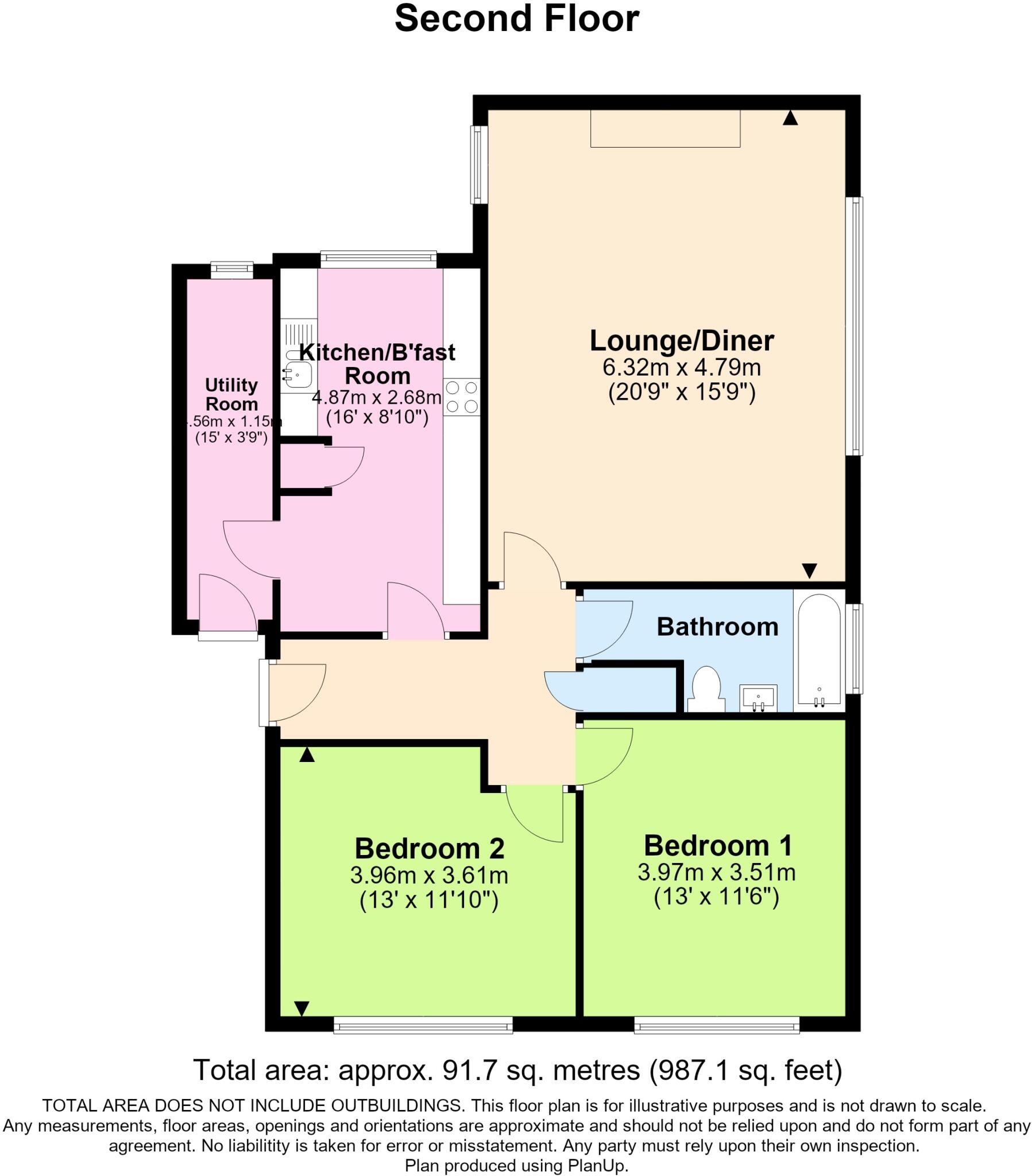 41, Rosslyn Court, Rosslyn Road floorplan