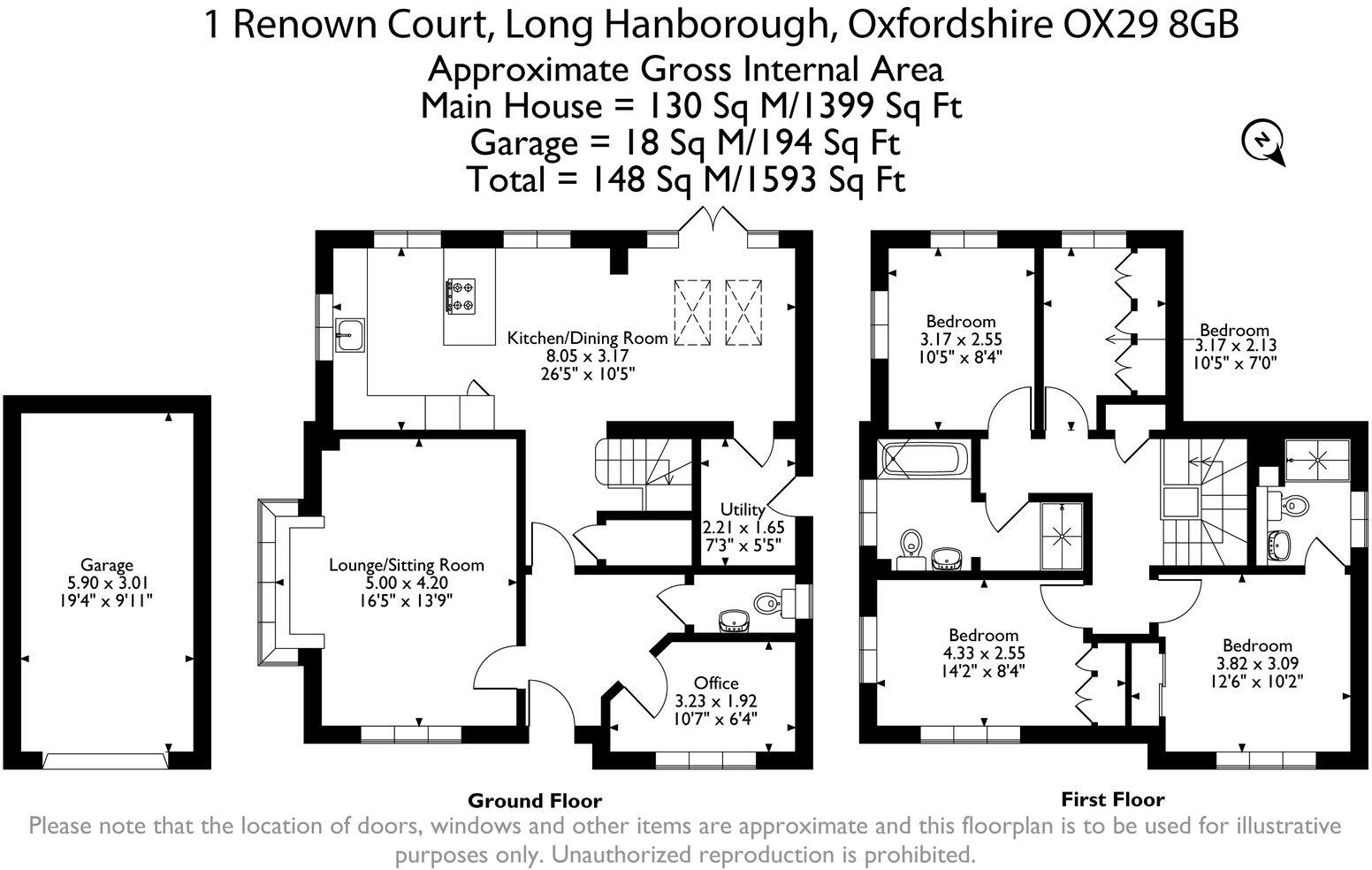 Renown Court, Long Hanborough, Oxfordshire OX29 floorplan