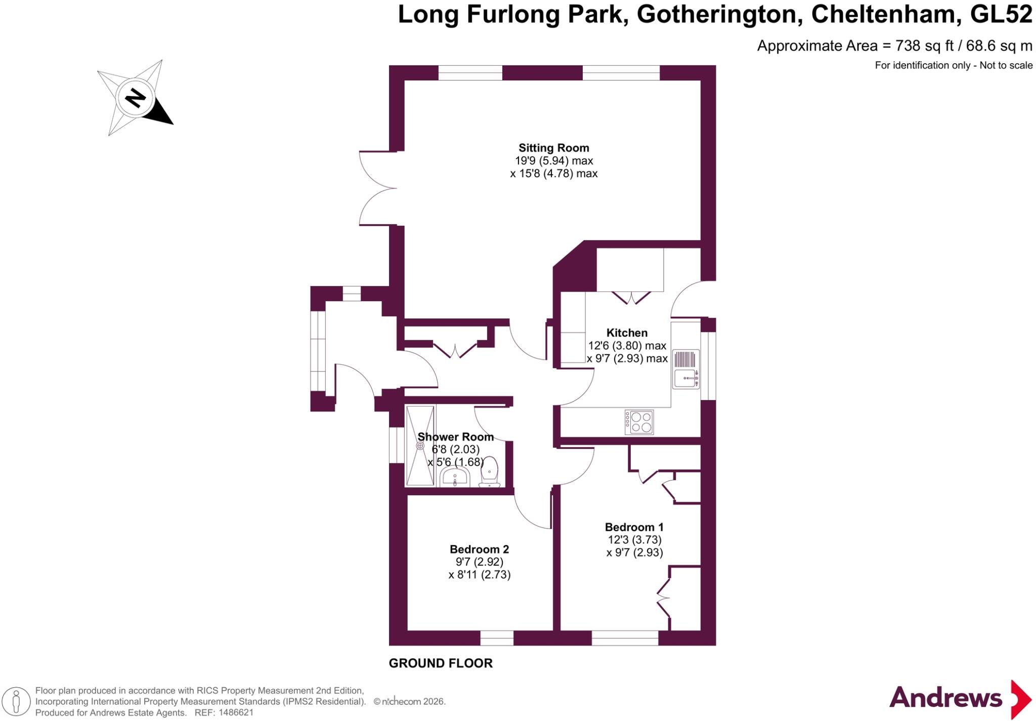 Long Furlong Park, Gotherington, Cheltenham, Gloucestershire, GL52 floorplan