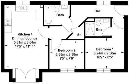 Samuel Armstrong Way, Crewe floorplan