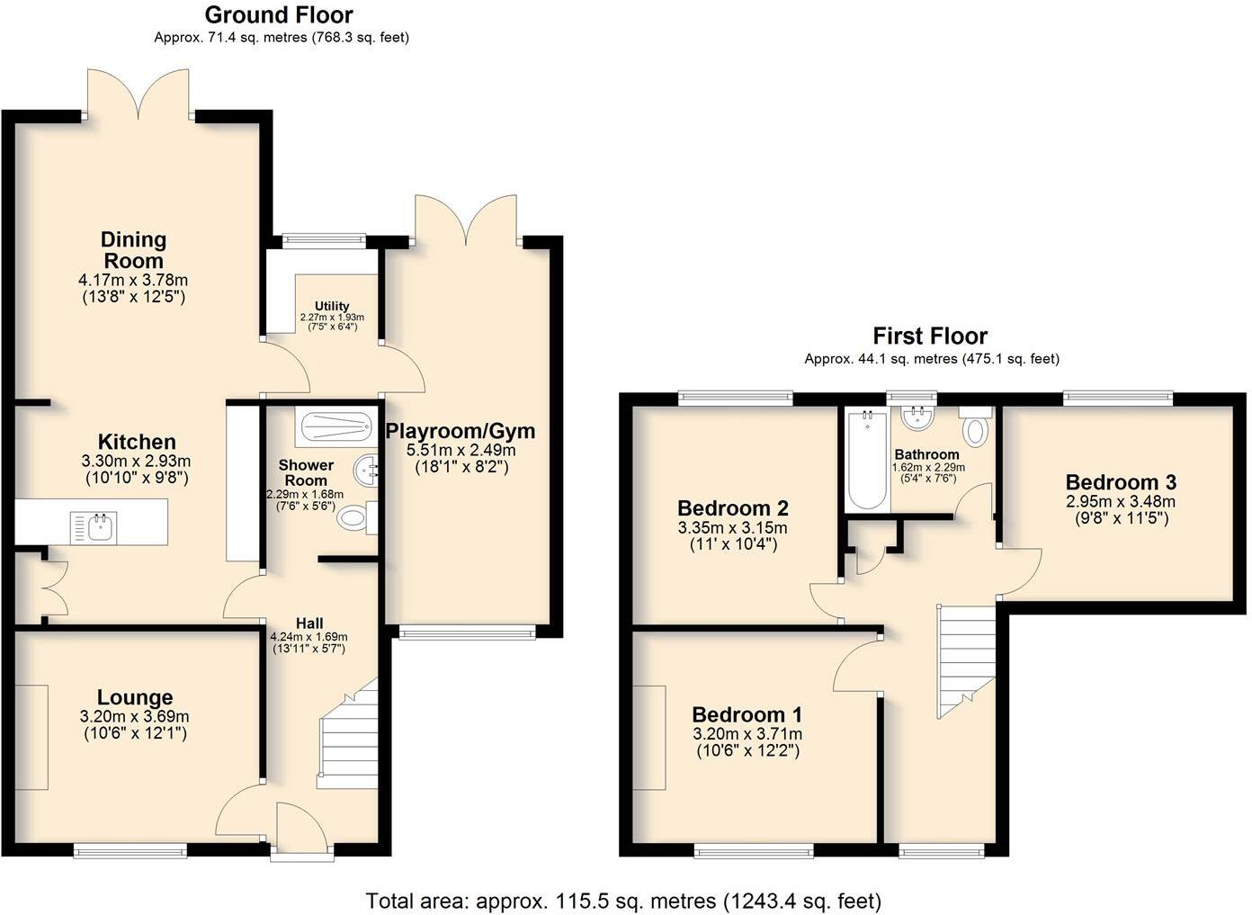 Wellingtonia Terrace, Hingham floorplan