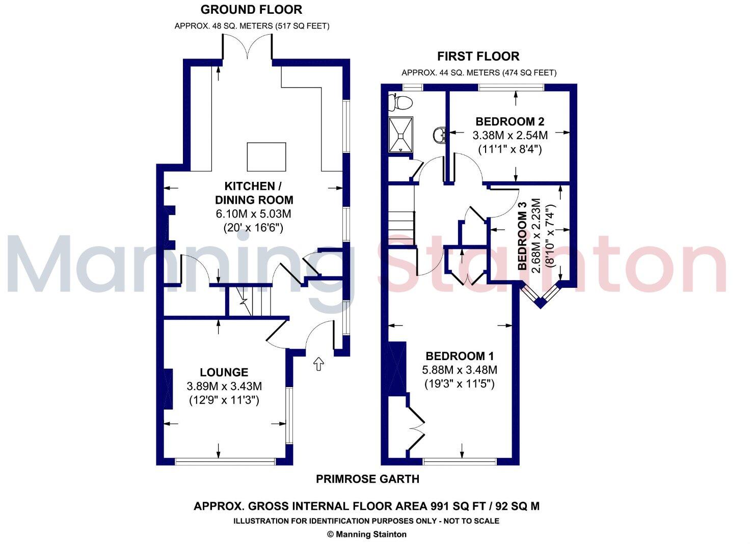 Primrose Garth, Leeds, West Yorkshire floorplan