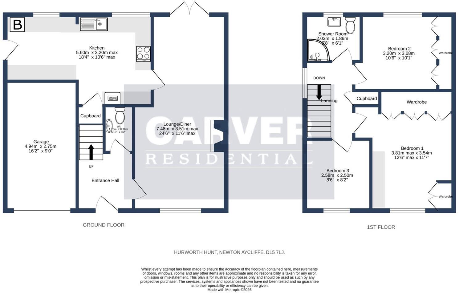 Hurworth Hunt, Newton Aycliffe floorplan