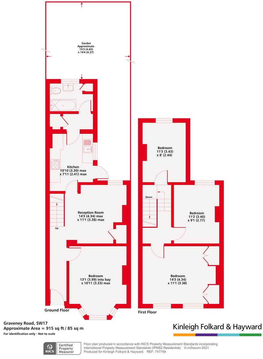 Graveney Road, Tooting, London, SW17 floorplan