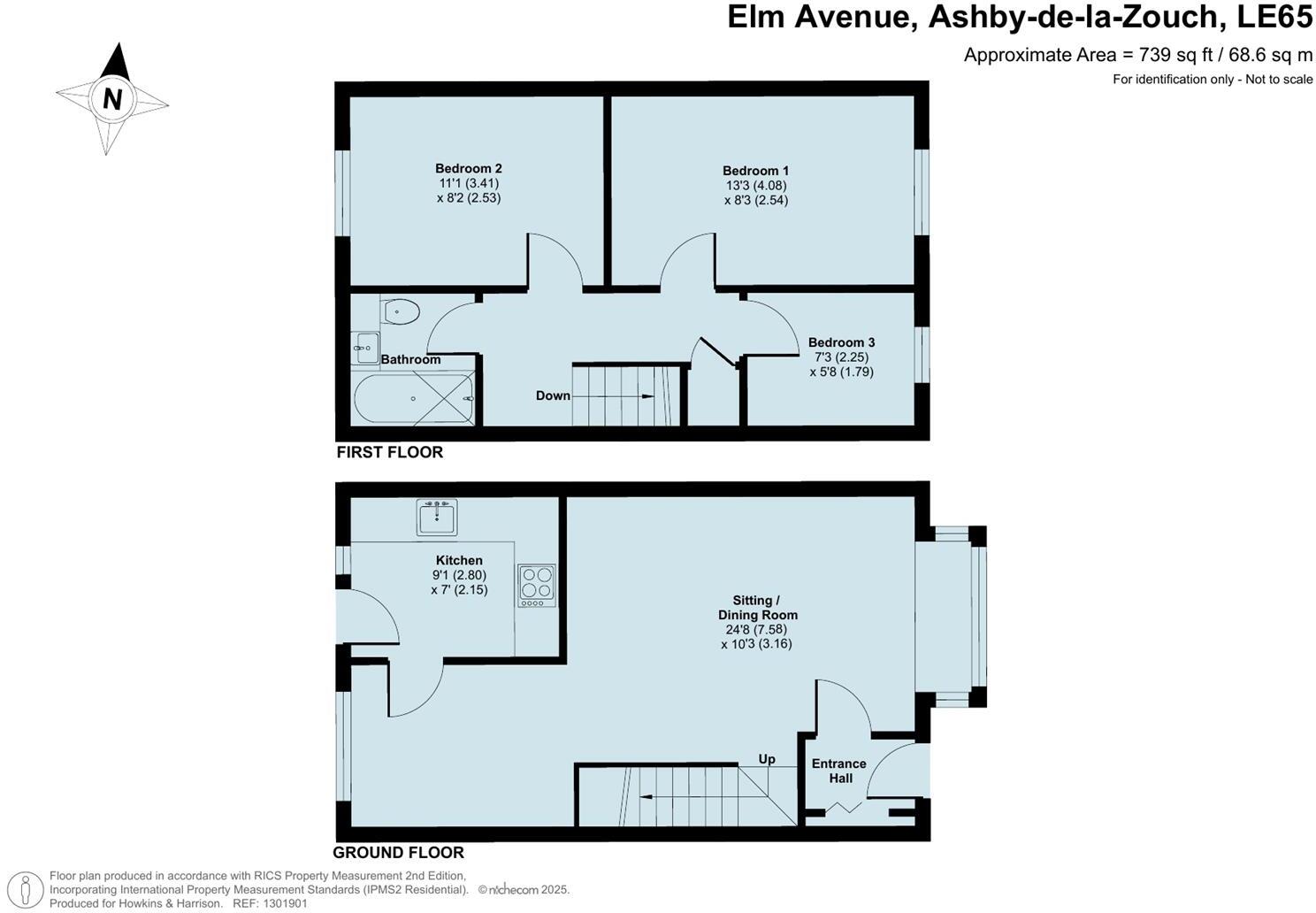 Elm Avenue, Ashby-De-La-Zouch. LE65 floorplan