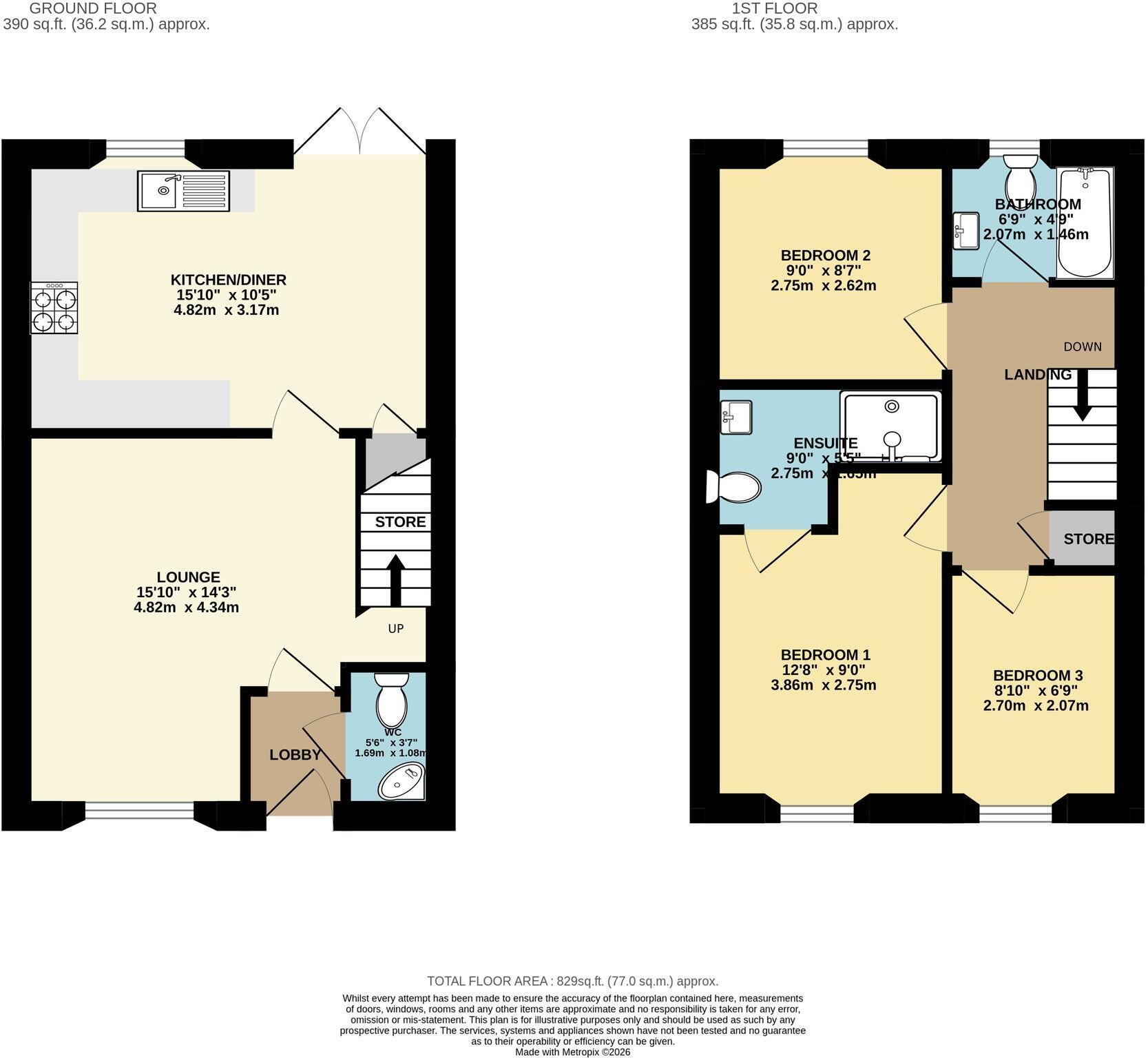 25, The Bache, Lightmoor Village, TF4 floorplan