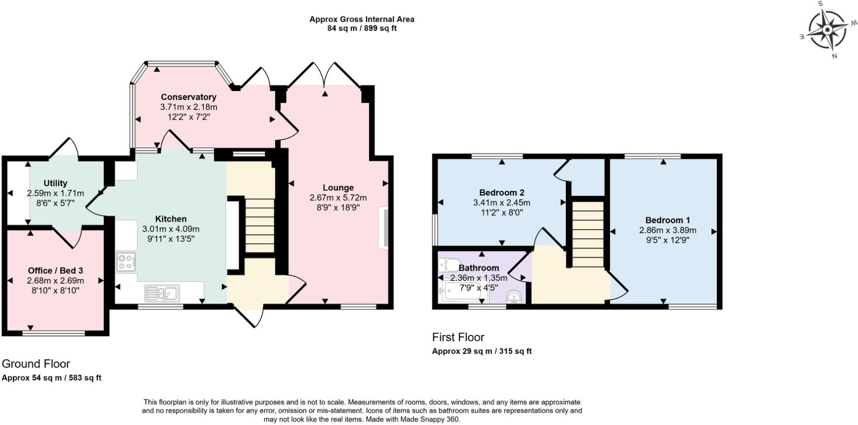 Russet Mews, Whimple floorplan