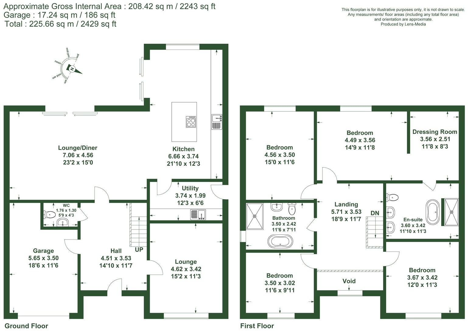 The Vines, Lea Town, Preston, Lancashire floorplan