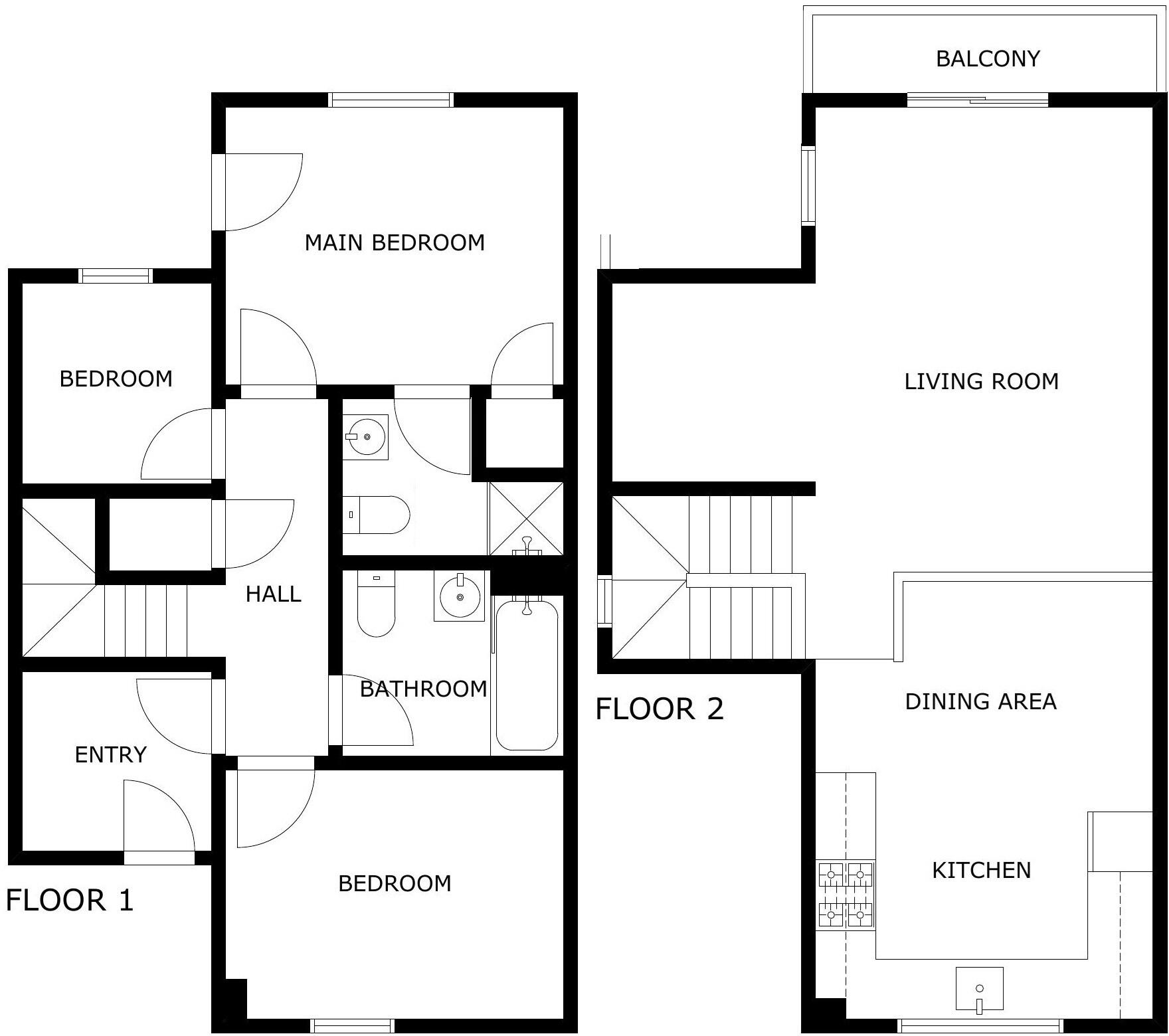 Squirrel Cottage, 6 Kirkstone Cottages, Whitbarrow Holiday Park, Berrier, Penrith floorplan