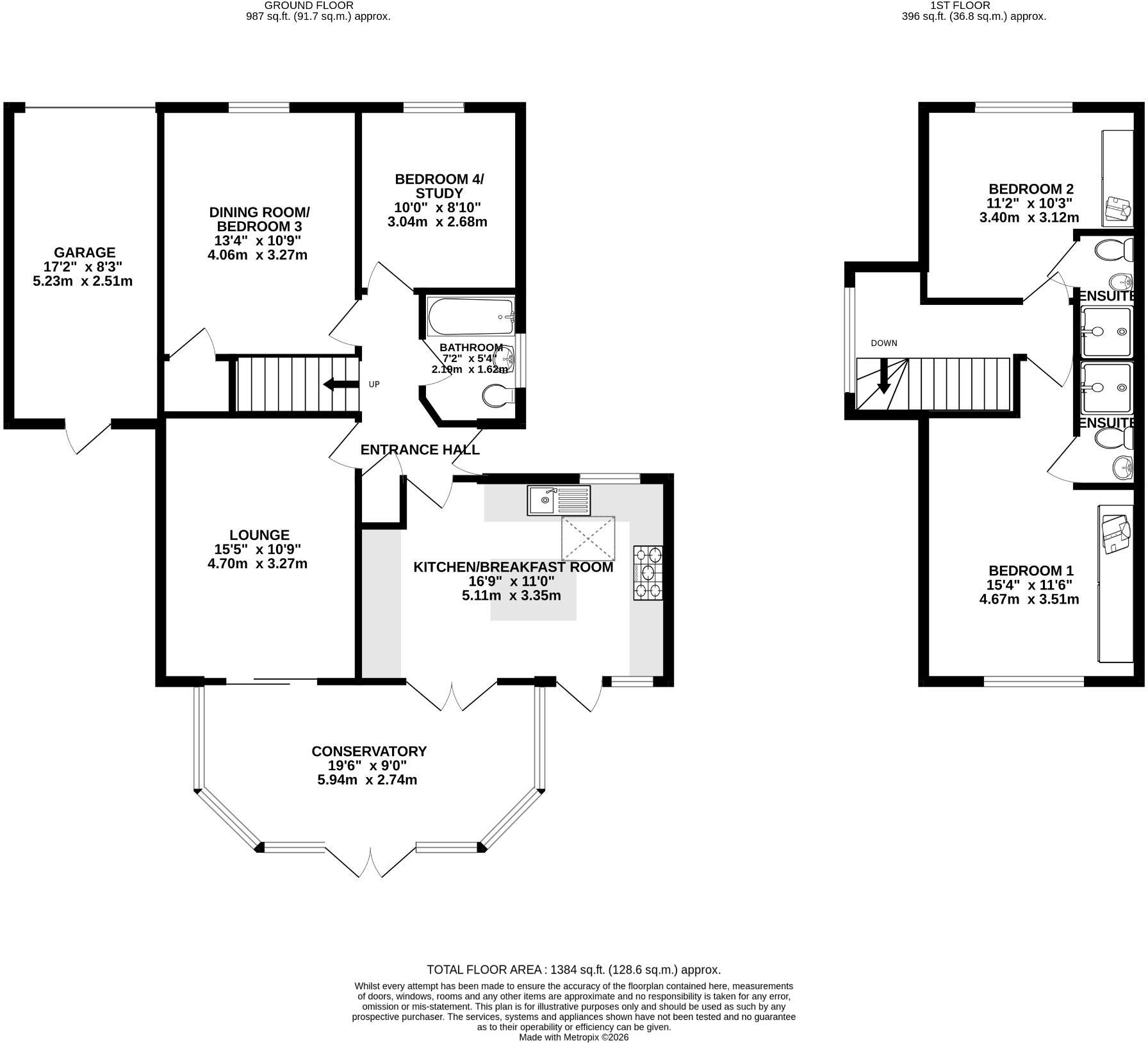 Oaklands Way, Titchfield Common floorplan