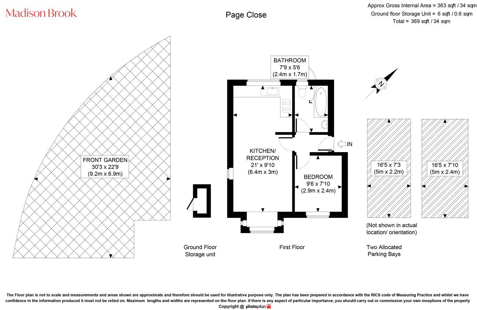 Page Close, Hampton floorplan