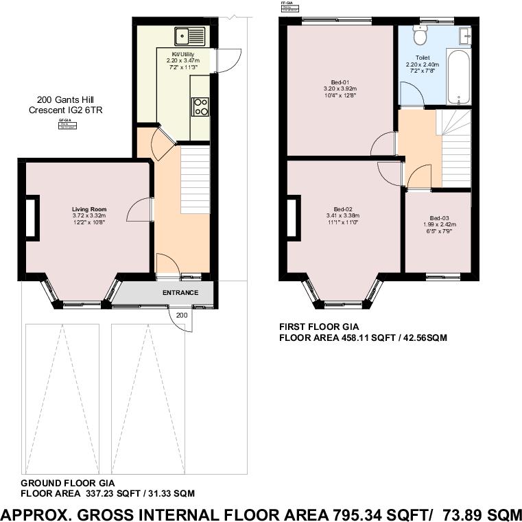 Gantshill Crescent, Gants Hill, Ilford, Redbridge floorplan