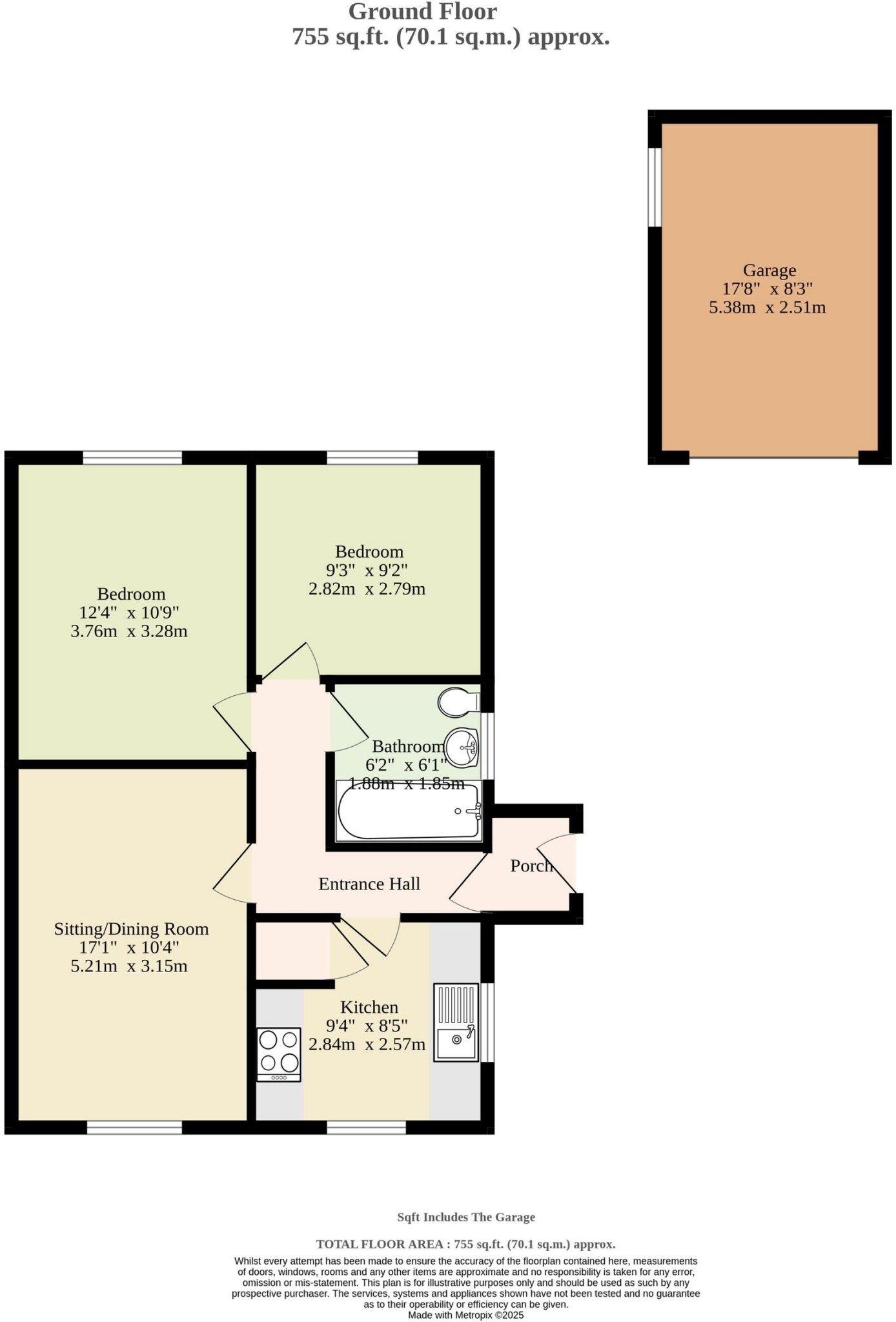 Hampton Close, Caister-On-Sea floorplan