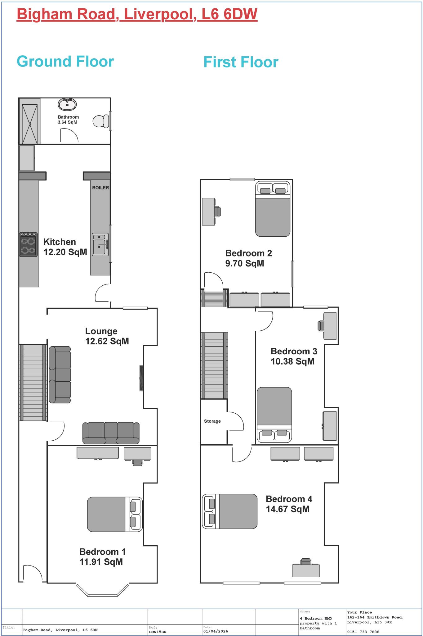Bigham Road, Liverpool floorplan