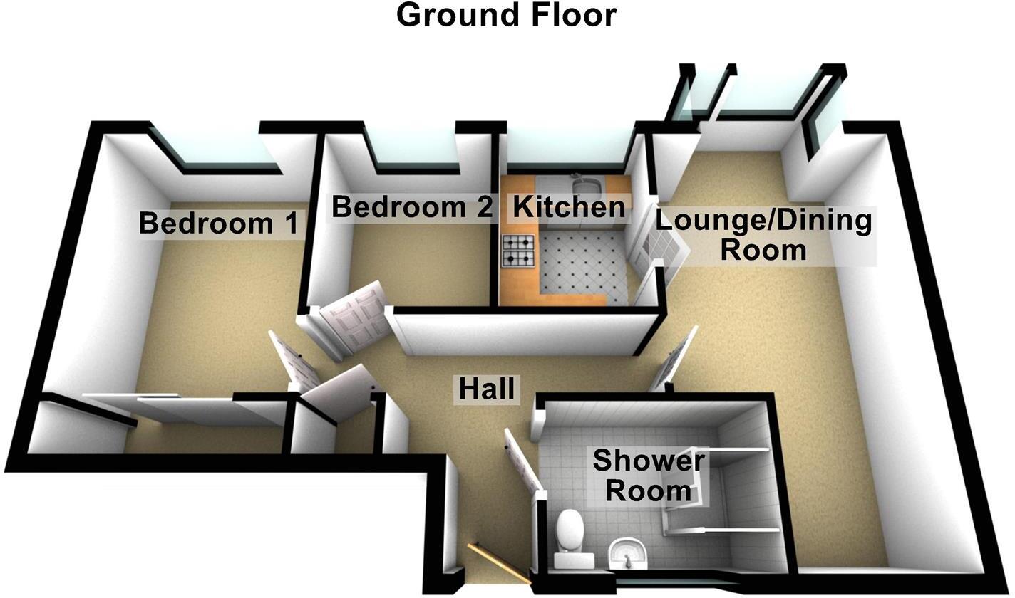 Ticknall Walk, Sunnyhill, Derby floorplan