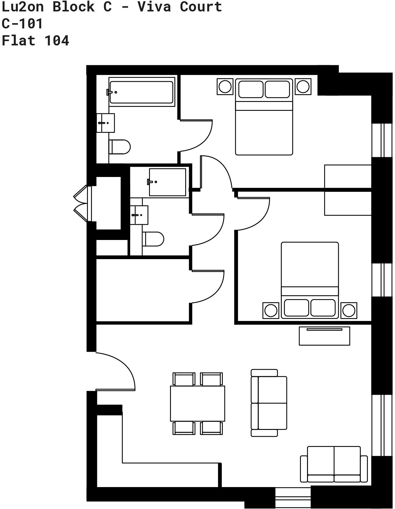 Kimpton Road, Luton, Bedfordshire, LU2 floorplan