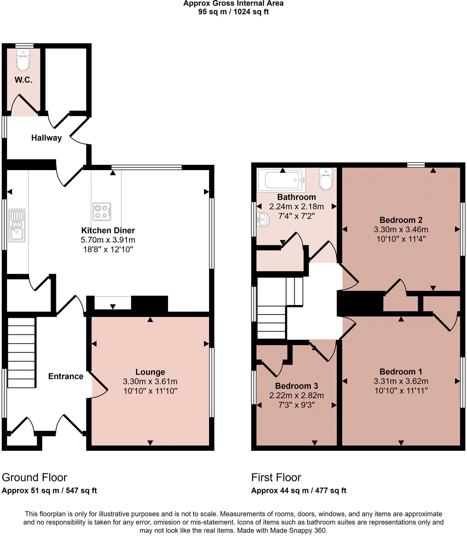 New Lane, Walton on the Wolds, Loughborough floorplan