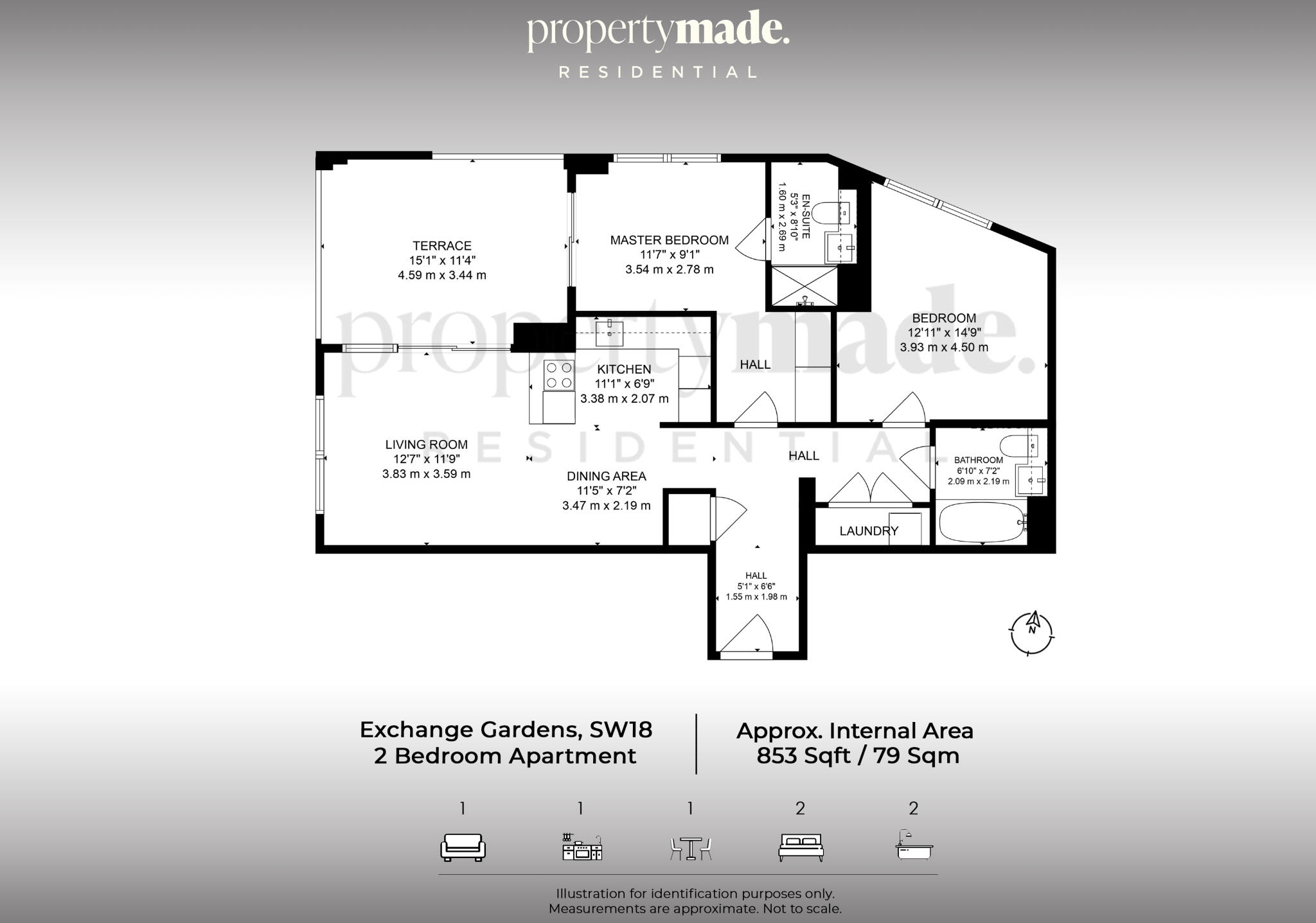 Exchange Gardens, London, SW8 floorplan