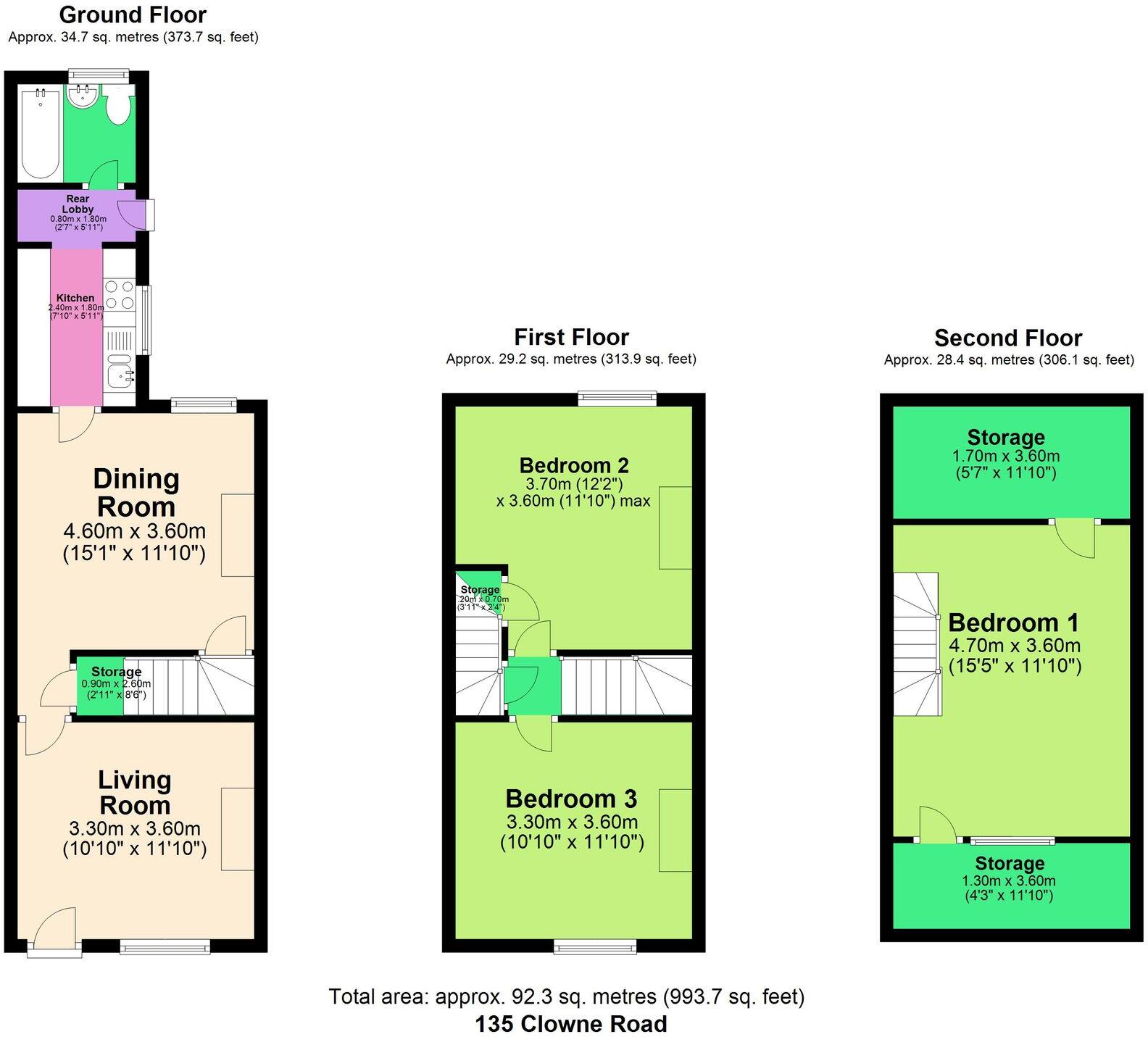 Clowne Road, Stanfree, S44 floorplan