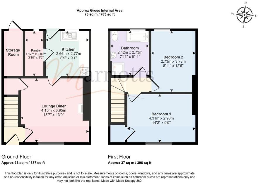 Glebe Cottages, Nottingham, Nottinghamshire, NG11 floorplan