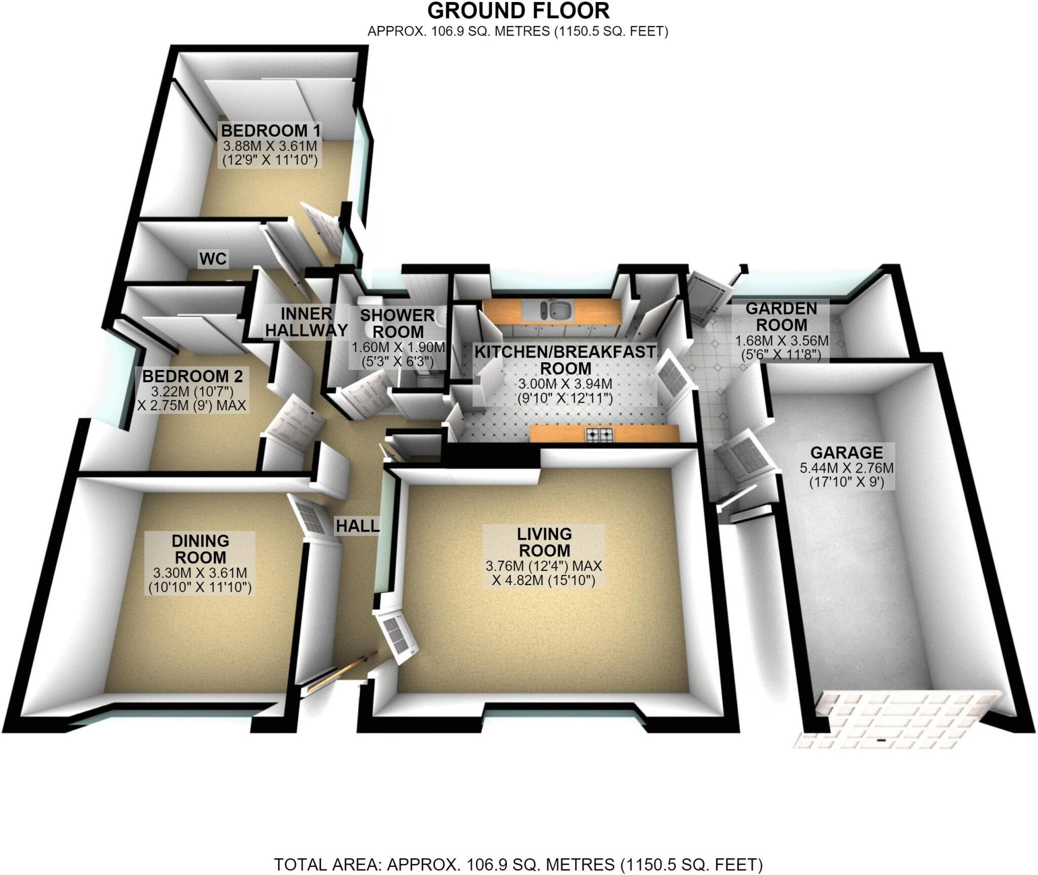 St. Helen's Crescent, Llanellen, Abergavenny floorplan