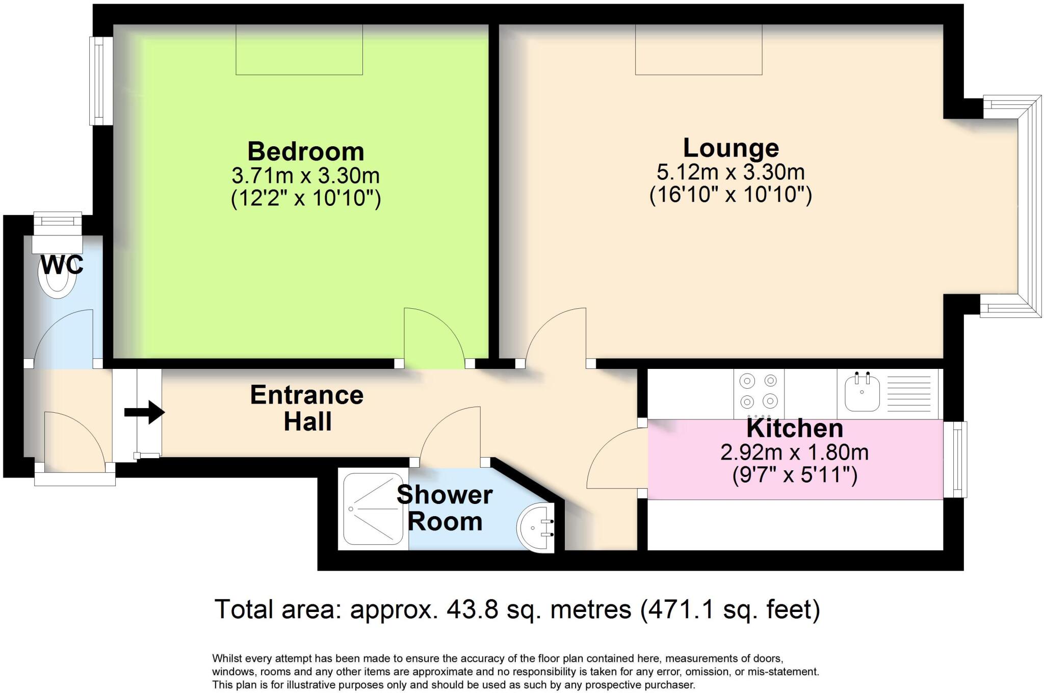 Pavilion Road, Worthing, West Sussex, BN14 floorplan