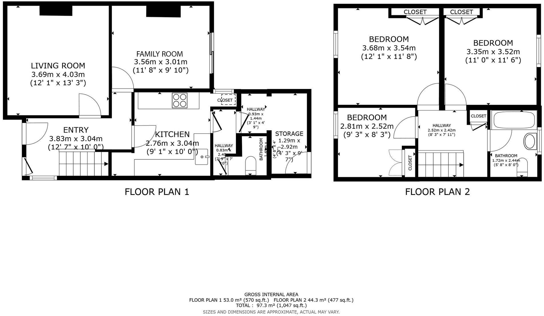 Lewell Avenue, Marston, OX3 floorplan