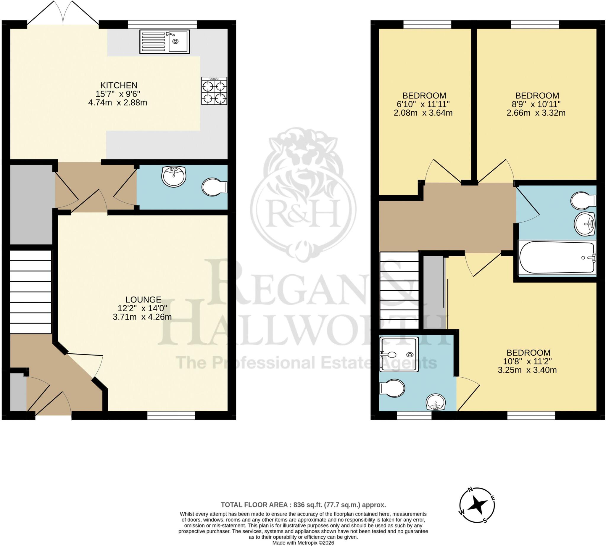 Bakersfield, Aspull, WN2 1BU floorplan