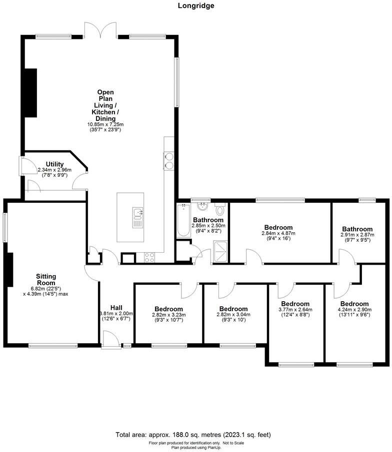 Evenjobb, Presteigne floorplan