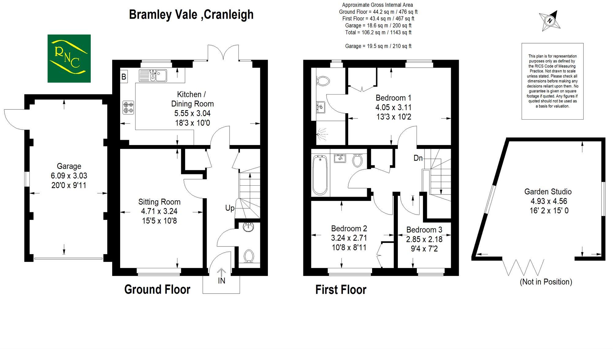 Bramley Vale, Cranleigh, GU6 floorplan