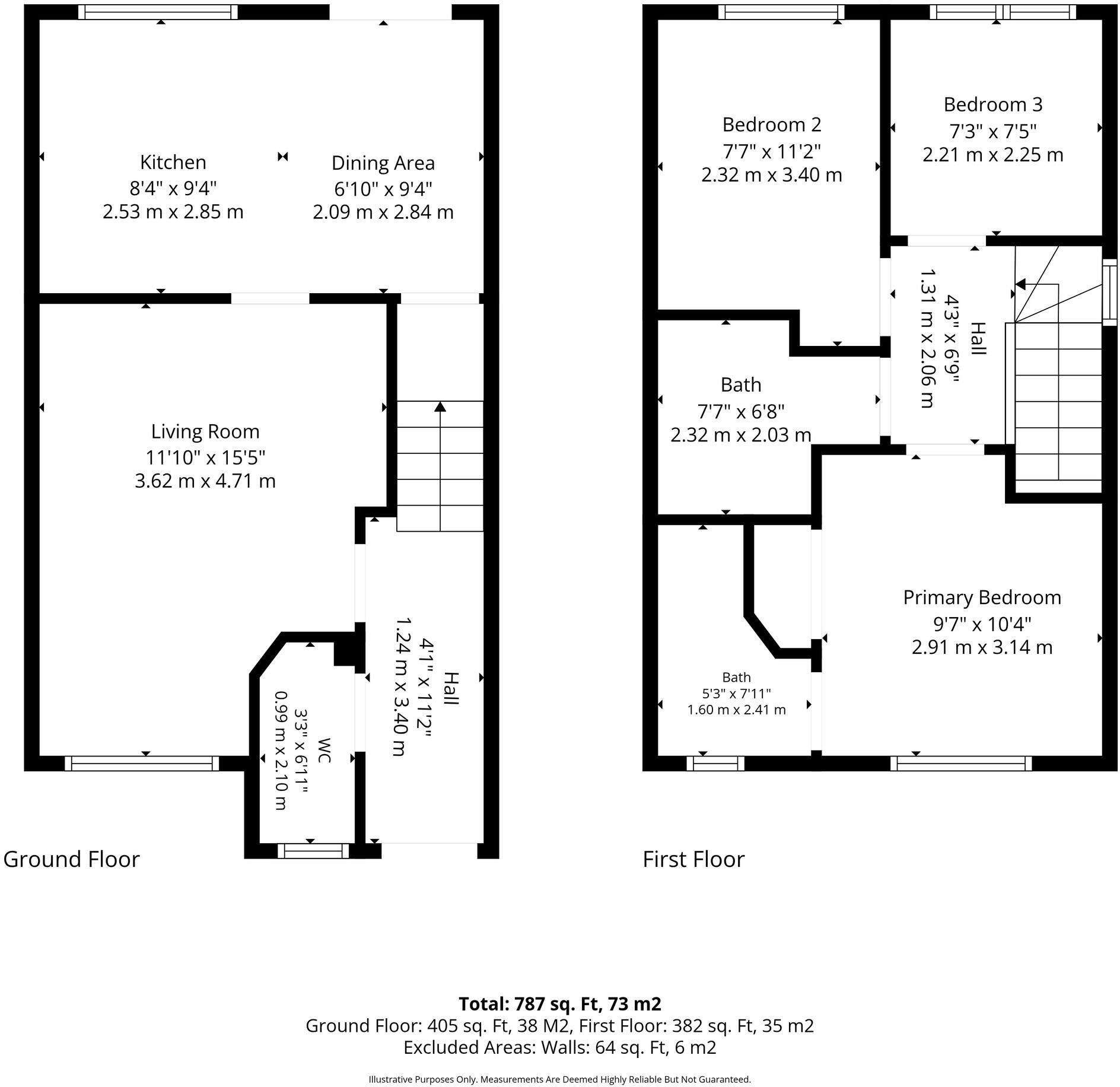 2 Crompton Way, Irvine KA11 4FT floorplan