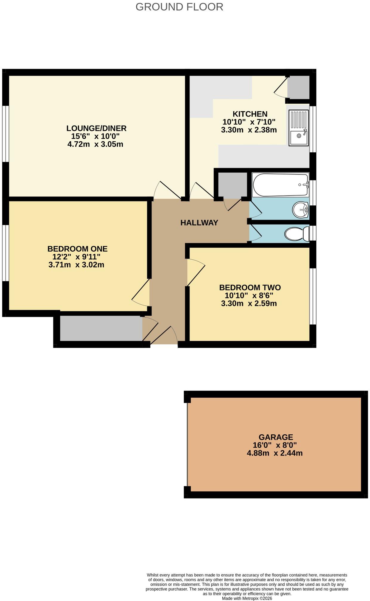 West End! Share Of Freehold! Chain Free! floorplan