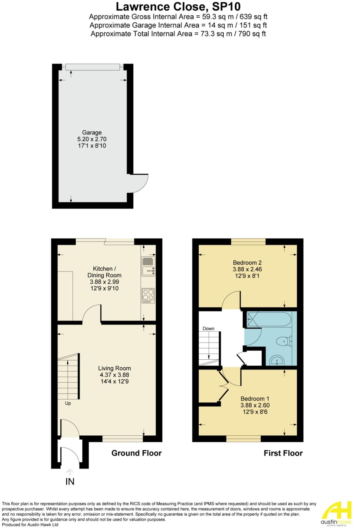 Lawrence Close, Andover, SP10 floorplan