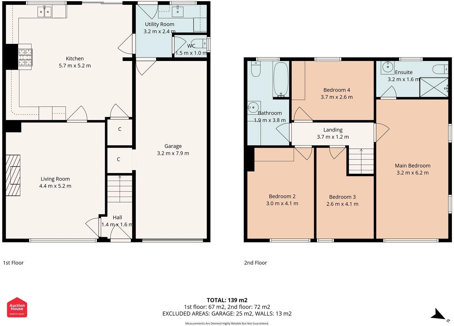 Chesters Gardens, Crawcrook   Ryton, Tyne and Wear, NE40 floorplan
