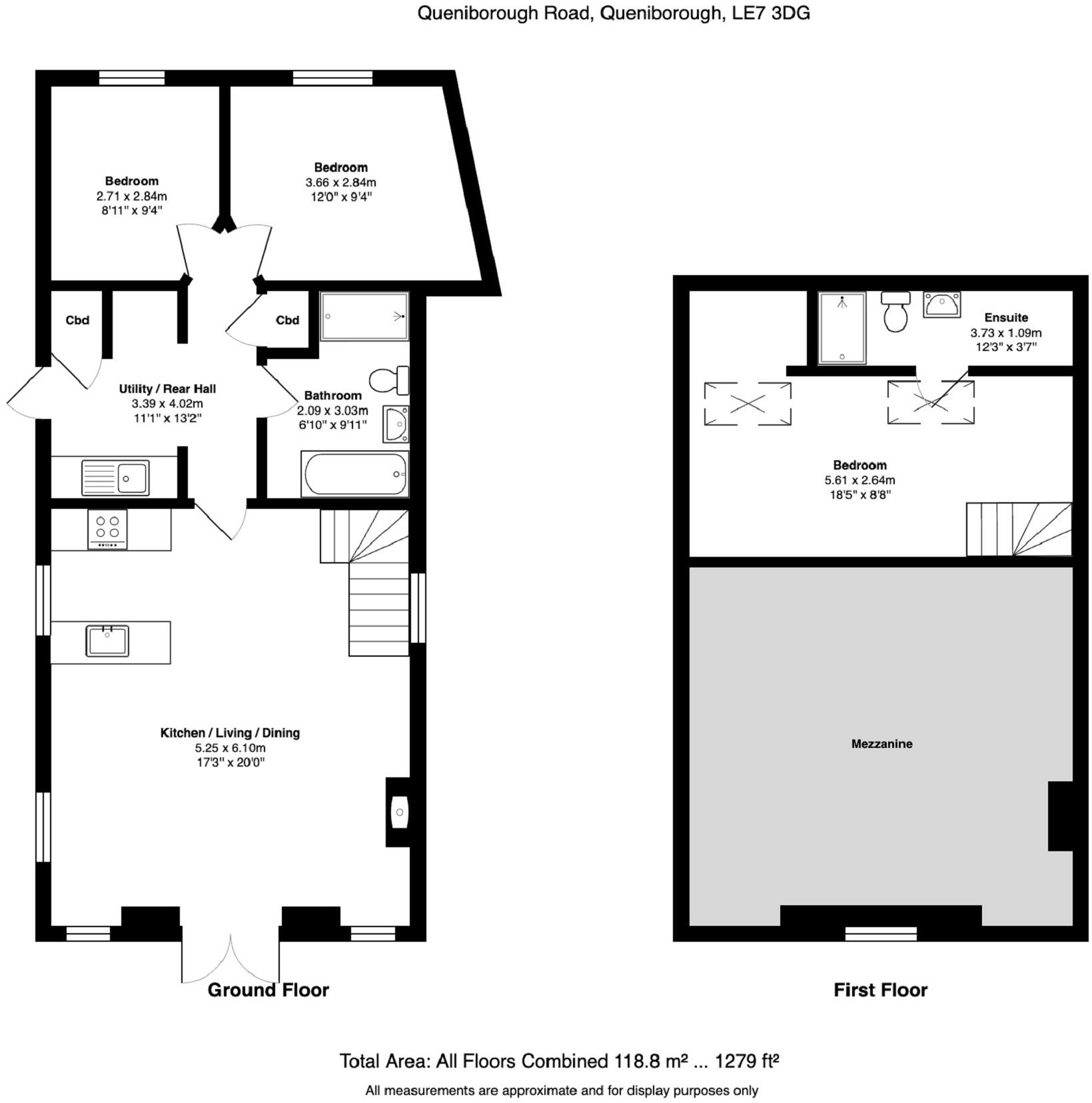 Queniborough Rd, Queniborough, Leicestershire. LE7 3DG floorplan