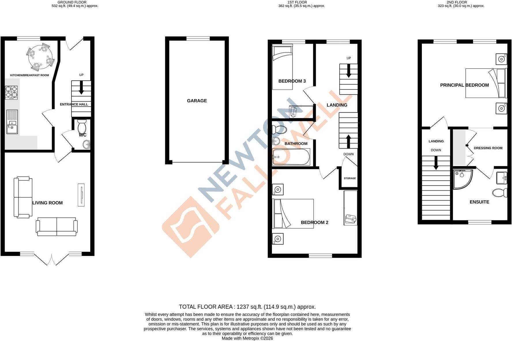 The Gables, Bourne, PE10 floorplan