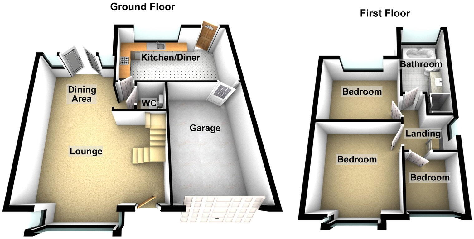 1 Kirby Avenue, Chadderton OL9 9PF floorplan