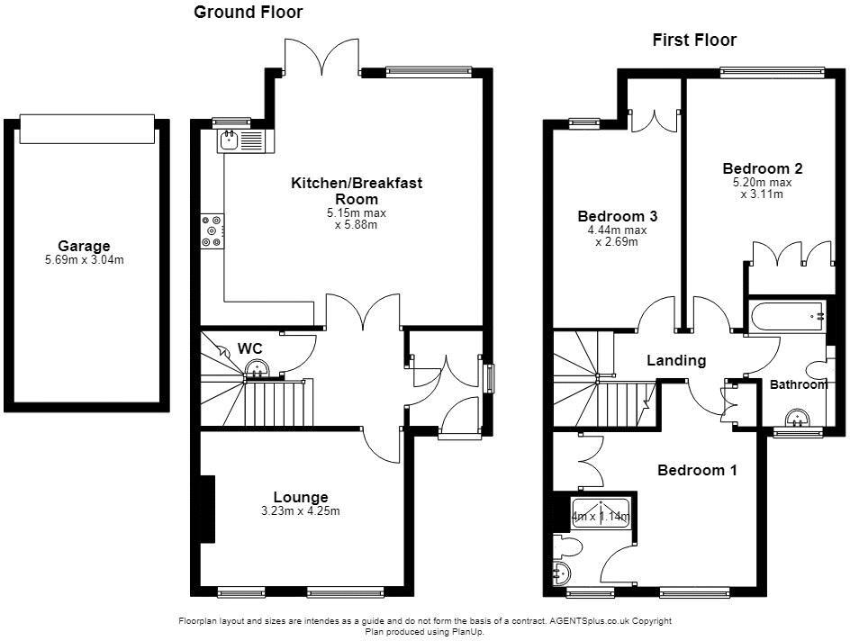 Eaton House, 3 The Nook, Hankelow floorplan