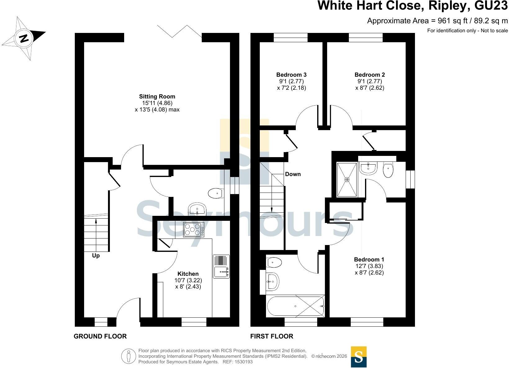 White Hart Close, Ripley, Surrey, GU23 floorplan