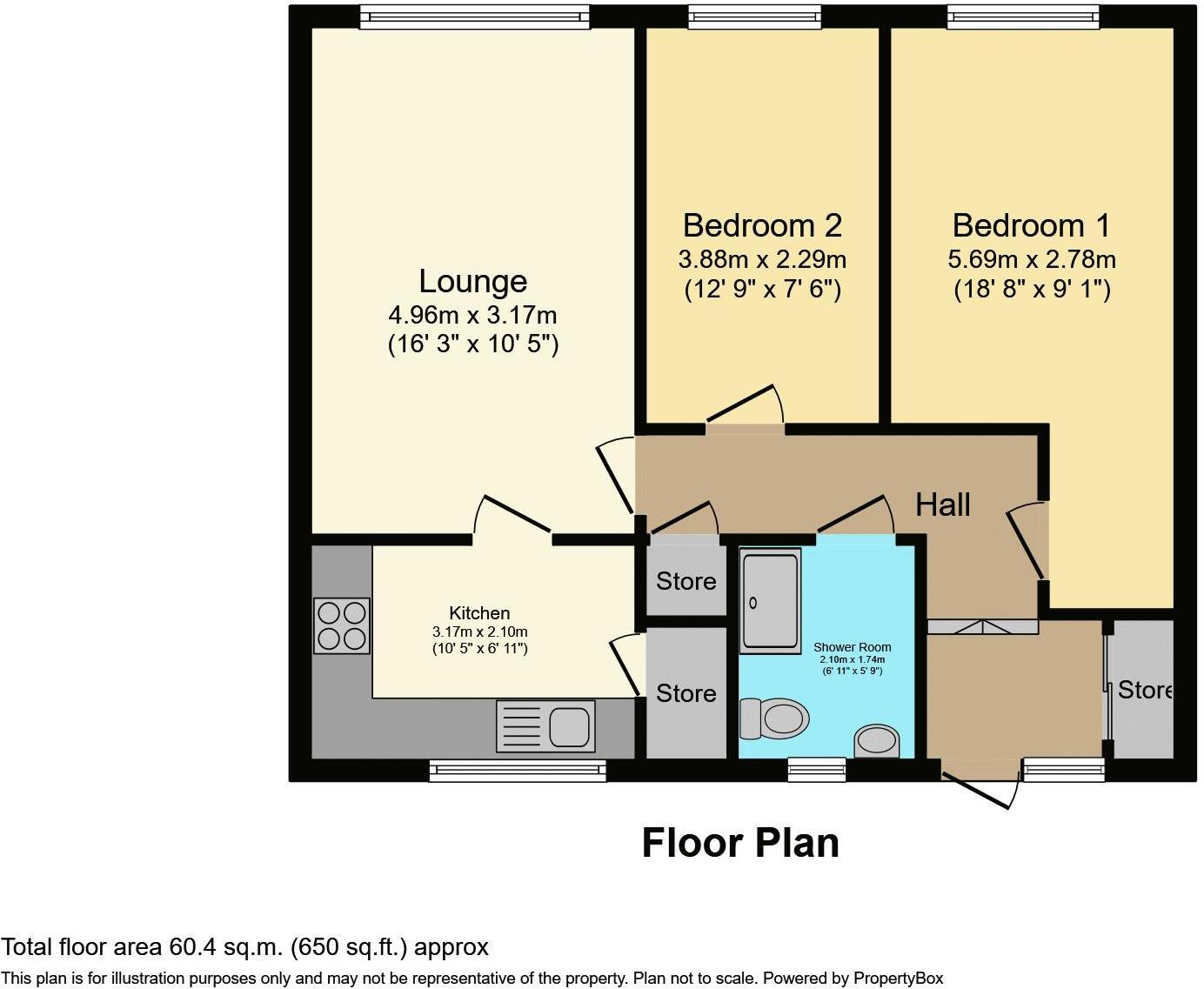 Slaney Court, Walsall floorplan